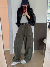 Women's multi-pocket casual workwear pants